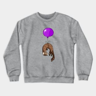 Ferret on a balloon Crewneck Sweatshirt